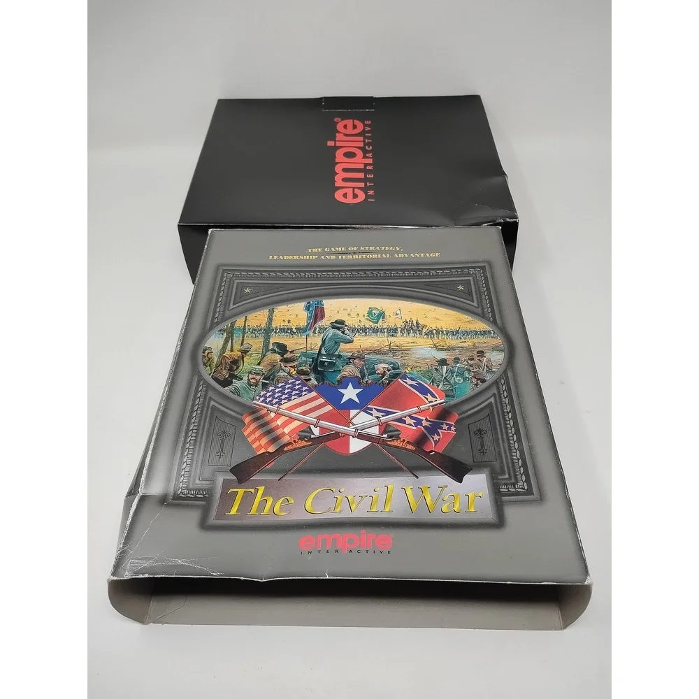 Vintage 1995 Empire Interactive The Civil War PC CD-ROM Big Box Game Strategy